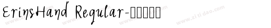 ErinsHand Regular字体转换